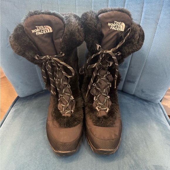 The North Face Women's Sz 8.5 US Goose Down Puffer Nuptse Winter Grip Boots - Picture 1 of 4